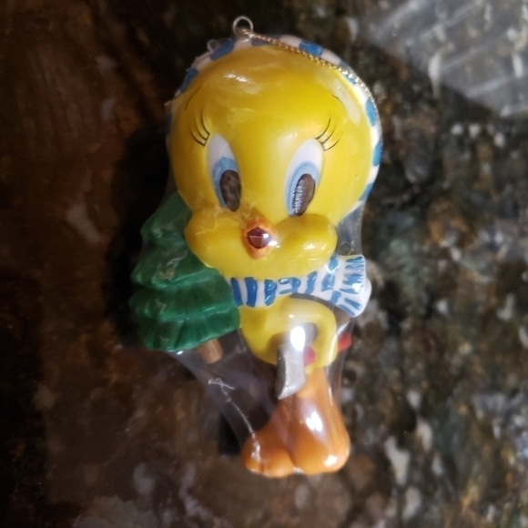 𝅺luney Tunes Tweety Bird Goebel Twee Time Ornament Porcelain Warner Broth… - Picture 9 of 11